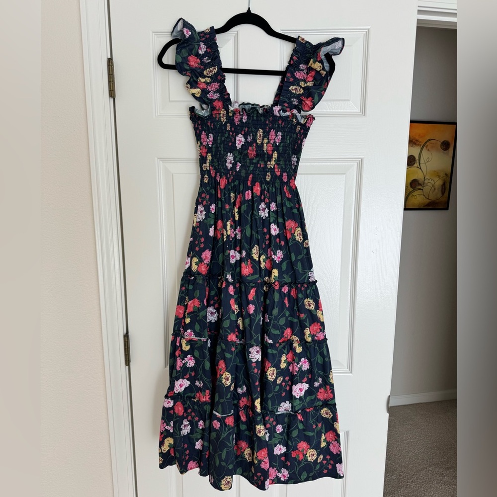 Hill House The Ellie Nap Dress in Navy Multi Peony Bouquet, size Small - Picture 7 of 13